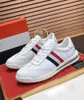 2023 Popularne sporty na świeżym powietrzu Thom Tech Runner Mesh Sneakers Buty Trikolor Stripes Boczne hurtowe brązu obuwia gumowa podeszwa zewnętrzna mężczyźni swobodne spacery