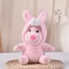 Simpatici peluche di coniglio bianco rosa di Pasqua Rufy Joe Basolon simpatiche action figure giochi per bambini compagno di giochi regalo di compleanno