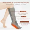 Masseurs de jambes Soins de santé à domicile Massage complet des jambes sans fil Machine électrique de massage à compression d'air pour les pieds et les jambes avec chauffage 230923