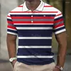 Polos pour hommes mode Polo chemises imprimées en 3d décontracté à manches courtes hauts chemisier vêtements d'été surdimensionnés t-shirts respirants