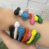 Armreif Lifefontier Candy Color Twisted Edelstahl Emaille Armbänder für Frauen Vintage Offene Armreifen Armband Party Schmuck Geschenk 2023