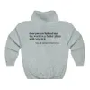 Мужские толстовки с капюшоном Dear Person Behind Me Hoodie Funny Positive Quotes Эстетический пуловер Модный психическое здоровье Be Kind 230923