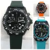 Endurance Montre Mens Digital Watch Avenger Chronograph 44mm Quartz Watches High Quality Multiple Colors Rubber Strap