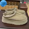 Australia Stilista da donna Tazz Tasman Snow Winter Stivali di pelle di pecora Moda donna Piattaforma Pantofola in pelliccia Classic Ultra Mini Pelle scamosciata Stivaletti alla caviglia da donna