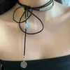 Chains Multi-layered Bohemian Necklace Retro Coin Pendant Jewelry Vintage Pull Adjustable Steel Ball Korea Ins Cool Choker
