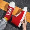 Dress Shoes Men Canvas Summer Classic High Top Vulcanized Sneakers Comfortable Black Flat Footwear Large Size 39 230923
