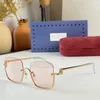 Topp lyxiga solglasögon Designer Womens Goggle Senior Eyewear for Women Eyeglasses Frame Vintage Metal Sun Glasses With Box GG1279S