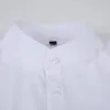 Chemises décontractées pour hommes printemps et automne de haute qualité taille américaine pur coton lin chemise à manches longues affaires couleur unie sans fer social