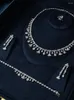 Necklace Earrings Set IN JEWELIFE Luxury Chandelier Shape Dubai Bridal Zirconia Jewellery Sets For Women Party Wedding Fashion Jewelry Bride