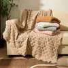 Koce spersonalizowana sofa koc miękki i wygodne dzianinowe klimatyzacja waflowa w kratkę do dekoracji ręcznika okładki łóżka