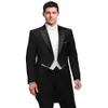 Costumes pour hommes Blazers Italien Tailcoat Design Hommes pour mariage Prom JacketPantsVest Elgant Terno Costume Set Groomsmen Groom Tuxedos 230923