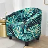 Chair Covers Elastic Geometric Sofa Cover Stretch Spandex Club Couch Slipcover for Living Room Coffee Bar Office Armchair Protector 230923