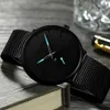 Crrju Topmerk Luxe Quartz Horloge mannen Casual Zwart Japan quartz-horloge roestvrij staal Gezicht ultra dunne klok mannelijke Relogio Nieuwe nic272l