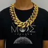 Chains Width 35mm 45mm Personality Large Chain Thick Gold Necklace Men Domineering Hip Hop Goth Halloween Treasure Riche Jewelry G2370