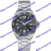 Highquality men's watch automatic watch WAZ2011 BA0842 43mm gray dial red pointer stainless steel strap sapphire glass fashio244h
