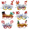 Christmas Decorations 1pc Glasses Xmas Tree Elk Frame Party P o Props Kids Gifts Navidad 230923