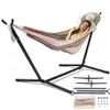 Hammock With Stand Swinging Chair Bed Travel Camping Home Garden Hanging Bed Hunting Sleeping Swing Indoor Outdoor Furniture Z1202255x