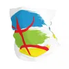 Sciarpe Amazigh Bandiera Berbera Bandana Collo Ghetta Passamontagna stampato Maschera Sciarpa Caldo Ciclismo Corsa Unisex Adulto Antivento