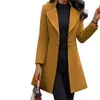 女性用ジャケット女性コートビジネスオーバーコートフォーマルカーディガントレンディオルスタイルの純粋な色