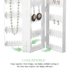 Bolsas de jóias Dobrável Brinco Titular Organizador Cabide para Menina Display Display Stand Colar Mulheres