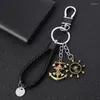 Keychains Japanese Anime Piece Luffy Keychain Car Keyring Cable Metal Men Women School Bag Pendant Classmate Birthday Gift