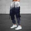 Herrbyxor 2023 män casual tracksuit lös sport passar jogging joggers svett lastbyxor plus storlek m-3xl