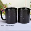 Tasses est Style tasses en céramique changeant de couleur tasse lait café amis cadeaux étudiant petit déjeuner tasse étoile système solaire 230923