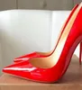 المصمم الأحمر الكعوب النساء اللباس أحذية فاخرة عالية الكعب 6 سم 8 سم