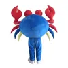 Halloween Blue Big Crab Mascot Costume Hoogwaardige cartoon thema Karakter Carnaval volwassenen Maat Kerst verjaardagsfeestje Fancy Outfit