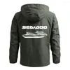 Felpe con cappuccio da uomo 2023 Uomo Sea Doo Seadoo Moto Primavera e autunno Trench a quattro colori Giacca a vento Stampa a colori tinta unita Semplicità Top