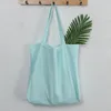 Shopping Bags Fashion ly Large Cotton Linen Casual Solid Tote Ladies Reusable Handbag Shoulder 230923