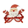 2024 Buon Natale Occhiali Maschera per il viso Cornice di copertura Giocattoli per bambini Felice anno nuovo Decorazioni per feste di Natale Occhiali Stand Puntelli Forniture Regalo per bambini Ornamento festivo