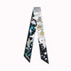 Designer Scarves Luxury Silk Scarf Pannband för kvinnliga bokstäver Tryckblomma Imiterar olika stilar på framsidan och bakåt253T