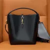 Handtassen van de topkwaliteit LE 37 Designer tas glinige lederen emmertas Women mode kruislichaam schoudertassen tote 2-in-1 mini-portemonnee portemonnee