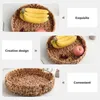 Dinnerware Sets Woven Fruit Basket Toy Storage Organizer Snack Tray Holder Crafts Dessert Clothes