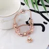 Strand Pink Seashell Jewelry Sweet Glass Diy Beads Original Bracelet Girls Crab Fashion Accessories Gift