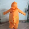 Halloween Orange Dinosaur Mascot Costume Högkvalitativ tecknad temakaraktär Karneval Vuxna storlek Jul födelsedagsfest fancy outfit