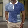 Erkek polos moda polo gömlek yaz örgü üstleri giyim 3D baskılar çizgiler bluz gündelik kısa kollu büyük boy 5xl hızlı kuru t