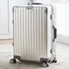 Valigie Bagagli da viaggio in alluminio con ruota girevole Lucchetto TSA Valigia da imbarco da 20 pollici Famiglia di grandi dimensioni