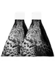 Towel Leopard Africa Animal Black Hand Quick Dry Microfiber Towels Kitchen Soft Absorbent