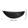 Hängmattor Multipurpose Hammock Net Portable Swing Hammock Canopy för utomhuscamping Löstagbara myggor Skydd Nettoreskapstillbehör 230923