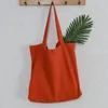 Shopping Bags Fashion ly Large Cotton Linen Casual Solid Tote Ladies Reusable Handbag Shoulder 230923