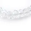 Transparentes 8mm facettiertes Kristallperlenarmband für Frauen, einfacher Stil, dehnbare Armbänder, 20 Stück / Menge 212J