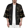 Ethnische Kleidung Streetwear Männer Frauen Strickjacke Haori Yukata Harajuku Tops Robe Plus Größe 5XL 6XL Strand Japanischen Stil Kimono