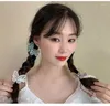 ヘアアクセサリーファッションレース刺繍蝶パールガールズクリップヘアピンバレット飾りの女性