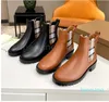 Designer Stripe Boots Women Ankle Boot Chelsea Boots Suede Classics Black Leather Shoes Checkered Martin Boot size With box