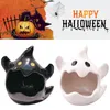 Candle Holders Creative Halloween Cute Ghost Holder Ornaments Utensils White Porcelain Scented Container 2023