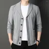 Maglioni da uomo Cardigan da uomo Marchio di moda di lusso Addensato Design classico Maschile Slim Fit con scollo a V Maglieria invernale Mantieni caldo