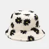 Chapeaux de bord avare hiver fausse fourrure moelleux seau femmes en plein air chaud chapeau de soleil doux velours furly pêcheur casquette dame mode panama 230916