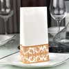 Bordservettpapper servetter cocktail vävnad guld te gyllene fest dekorativ engångsrestaurang tryckt daglig användning